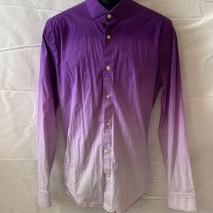 Express Mens Long Sleeve Dress Shirt Size L